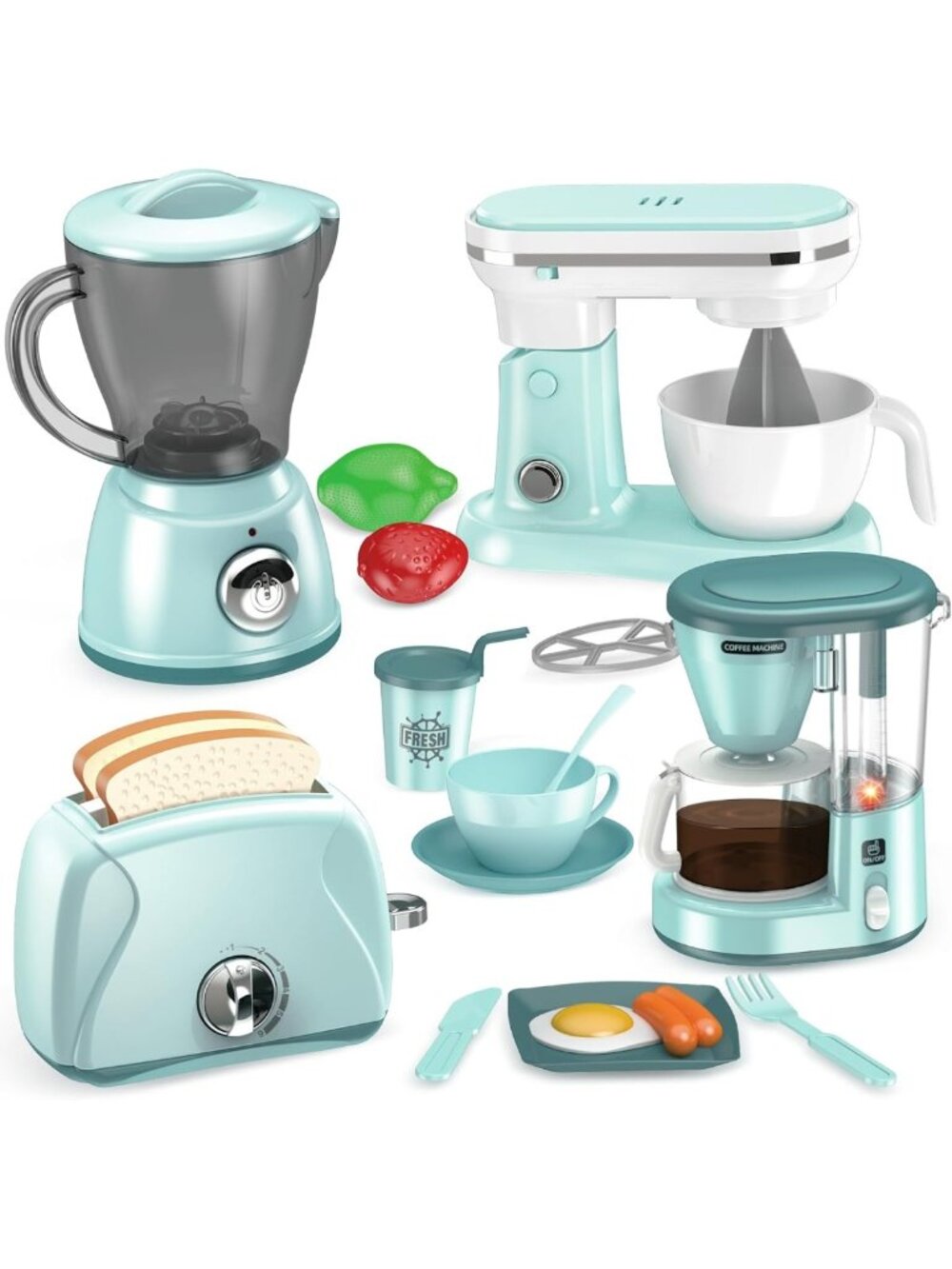 Deluxe Play Kitchen Accessories Set - Fun Toy Appliances for Kids, Perfect